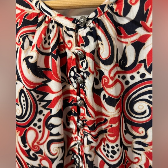 Etcetera Bandana Sleeveless Blouse Size 4 - Picture 6 of 10